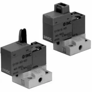 SMC SY114A-5MZ SY100 系列 3通电磁阀/直动式 弹性密封 底板配管型 大流量型