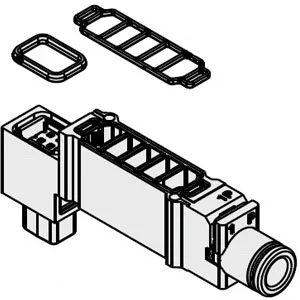 SMC SY30M-38-2A-L4 单独SUP.,EXH.隔板组件型 快换接头 弯头 适用于SY系列
