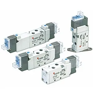 SMC SYJ5123-4LOZ-C6 SYJ5000 系列 5通先导式电磁阀 弹性密封 直接配管型 单体阀