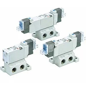 SMC SYJ5240-5LZD-01 SYJ5000 系列 5通先导式电磁阀 弹性密封 底板配管型 单体阀