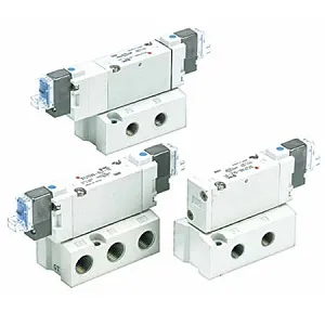 SMC SYJ7143-5LZE SYJ7000 系列 5通先导式电磁阀 弹性密封 底板配管型 单体阀
