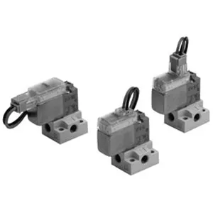 SMC V124A-5MOR V100 系列 3通电磁阀 直动式 大流量型 底板配管型