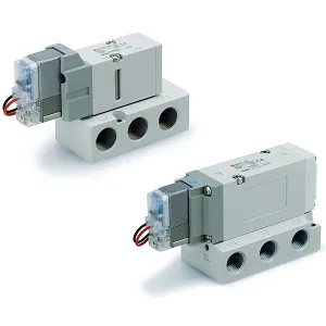 SMC VF3140-5DUD1 VF3000/5000 系列 先导式5通电磁阀 底板配管型/单体