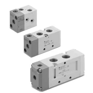 SMC VFA5520-02 VFA1000·3000·5000 系列 5通气控阀 单体 直接配管型