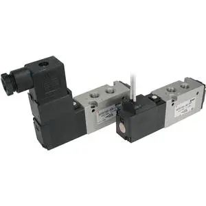 SMC VFS1220-5DB-01 VFS1000 系列 5通先导式电磁阀 间隙密封 直接配管型
