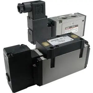 SMC VFS3400-5FB VFS3000 系列 5通先导式电磁阀 间隙密封 插入式