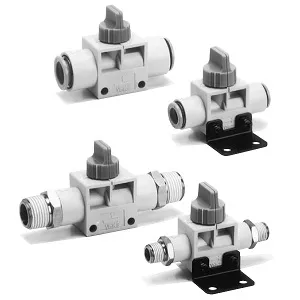 SMC VHK2-10F-02SR VHK 系列 2通/3通手动阀 标准型