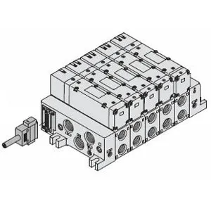 SMC VV5Q51-0103FD2-SD VQ5000 系列 5通先导式电磁阀 插入式组件 底板配管型 D型辅助插座