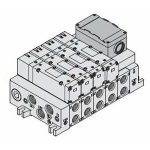 SMC VV5Q51-0404TD VQ5000 系列 5通先导式电磁阀 插入式组件 底板配管型 T端子台盒