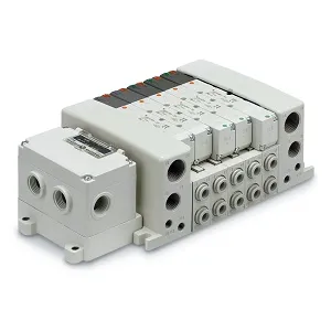 SMC VV5QC41-04C8SDVB VQC4000 系列 5通电磁阀 底板配管型 插入式组件 S组件(串行传送组件) 对应EX126一体型(对应输出)串行传送系统集装式 对应IP67