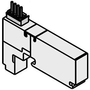 SMC VVQ1000-1C2-10 集装式可选部件 带插座的盖板 适用于VQC1000系列