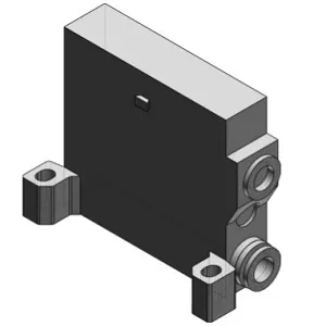 SMC VVQ1000-3A-1-P-S D侧端板组件 适用于VQ1000系列