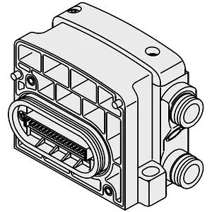 SMC VVQC1000-3A-1-C8-S 集装式组件型号 D侧端板组件 适用于VQC1000/2000系列
