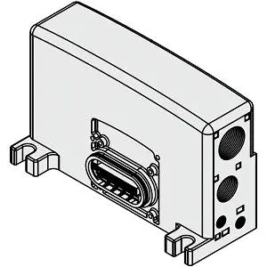 SMC VVQC4000-3A-2F 集装式组件型号 D侧端板组件 适用于VQC4000系列