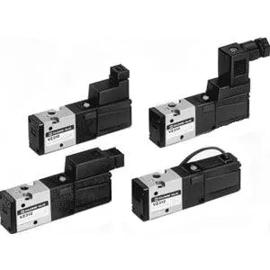 SMC VZ312-5MOZC-M5 VZ300 系列 弹性密封 3通电磁阀/直接配管型 阀型号