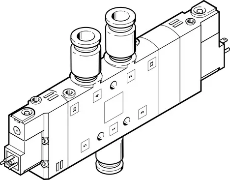 FESTO 电磁阀 CPE24-M1H-5/3B-QS-12 170281