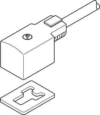 FESTO 带电缆插座 KMV-1-24-10-LED 193456