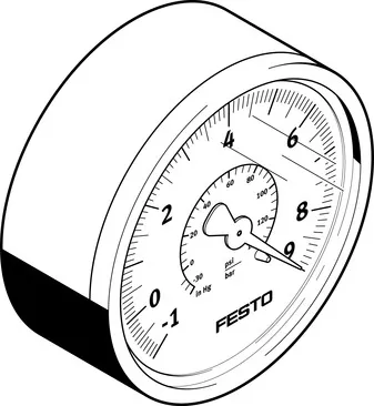 FESTO 真空压力表VAM-63-V1/9-R1/4-EN 537814