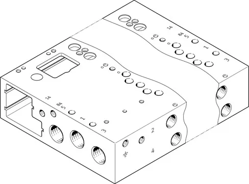 FESTO 气路板VABM-L1-14W-G14-9-GR 573505