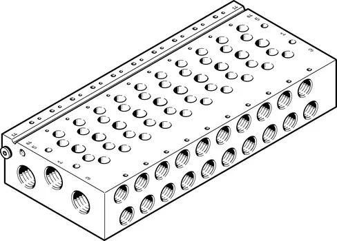 FESTO 气路板VABM-L1-18W-G38-7 574472