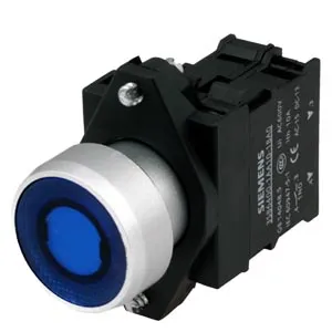 SIEMENS/西门子 3SB6系列成套型按钮 3SB6133-0DB50-1BA0 安装直径22mm 蓝色 1个