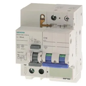 SIEMENS/西门子 5SU9系列电子式带过电流保护剩余电流保护断路器 5SU9326-1CN25 C脱扣 额定电流25A 漏电电流30mA 1个