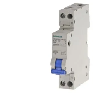 SIEMENS/西门子 5SV9系列电子式带过电流保护剩余电流保护断路器 5SV9316-7CN32 C脱扣 额定电流32A 漏电电流30mA 1个