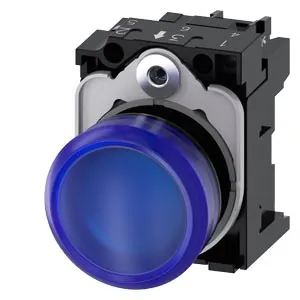 SIEMENS/西门子 3SU1系列指示灯 3SU1103-6AA50-1AA0 安装直径22mm 蓝色 1个