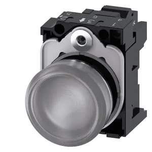 SIEMENS/西门子 3SU1系列指示灯 3SU1153-6AA70-3AA0 安装直径22mm 透明 1个