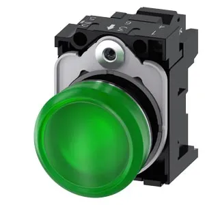 SIEMENS/西门子 3SU1系列指示灯 3SU1156-6AA40-3AA0 安装直径22mm 绿色 1个
