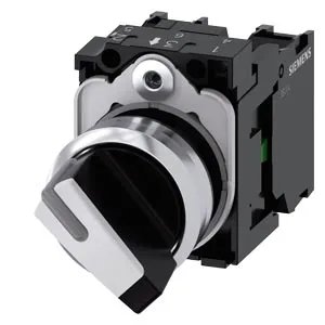 SIEMENS/西门子 3SU1系列带灯选择按钮 3SU1150-2BF60-1MA0 安装直径22mm 白色 1个