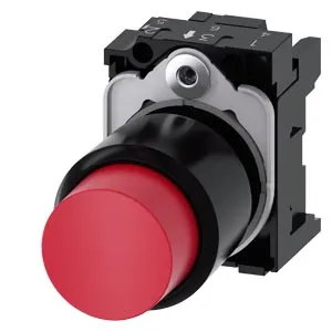 SIEMENS/西门子 3SU1系列凸头按钮 3SU1200-0FB20-0AA0 安装直径22mm 红色 1个