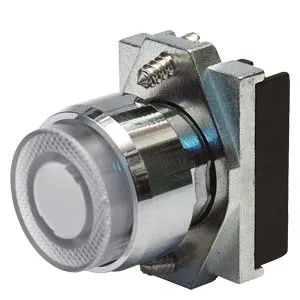 SIEMENS/西门子 3SB6系列按钮头+中座 3SB6061-0BA60-0YA0 安装直径22mm 白色 1个